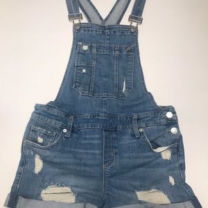 Denim shortalls
